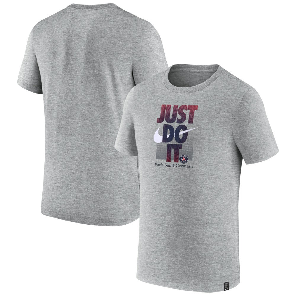 Paris Saint-Germain Just Do It T-Shirt Gray | Nike Online