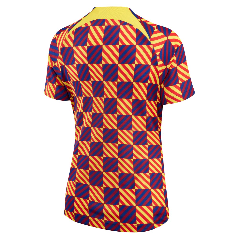 Barcelona Women's 2022/23 Pre-Match Raglan Performance Top Yellow | Nike Online
