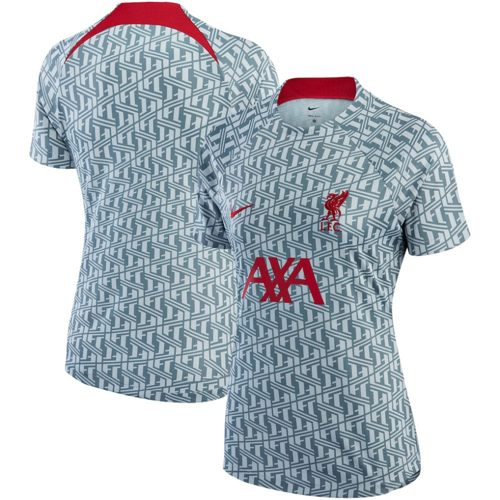 Liverpool Women's 2022/23 Pre-Match Raglan Performance Top Gray | Nike Online