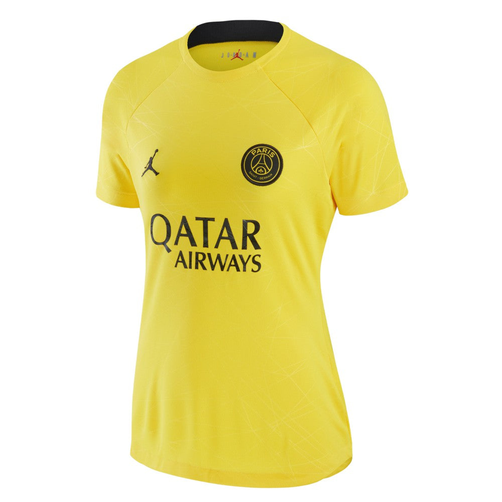 Paris Saint-Germain Jordan Brand Women's 2022/23 Pre-Match Raglan Performance Top Yellow | Jordan discount