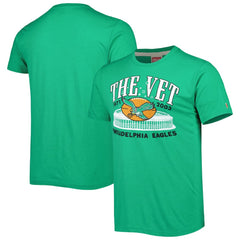 Philadelphia Eagles Homage Stadium Tri-Blend T-Shirt Green | NFL