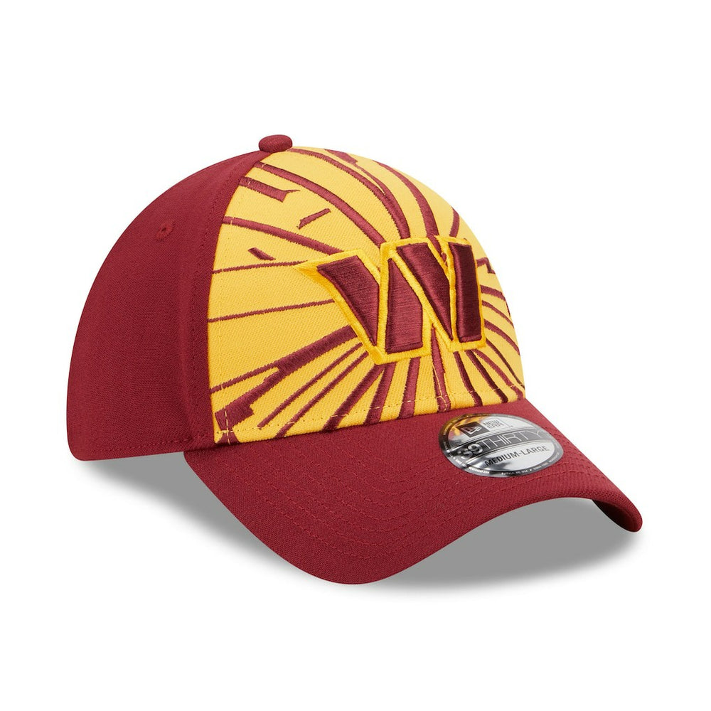 Washington Commanders New Era Shattered 39THIRTY Flex Hat Gold/Burgundy | NFL