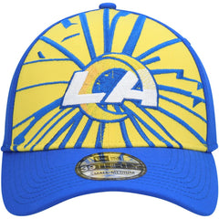 Los Angeles Rams New Era Shattered 39THIRTY Flex Hat Gold/Royal | NFL