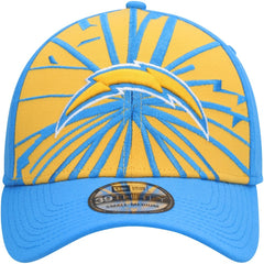 Los Angeles Chargers New Era Shattered 39THIRTY Flex Hat Gold/Powder Blue | NFL