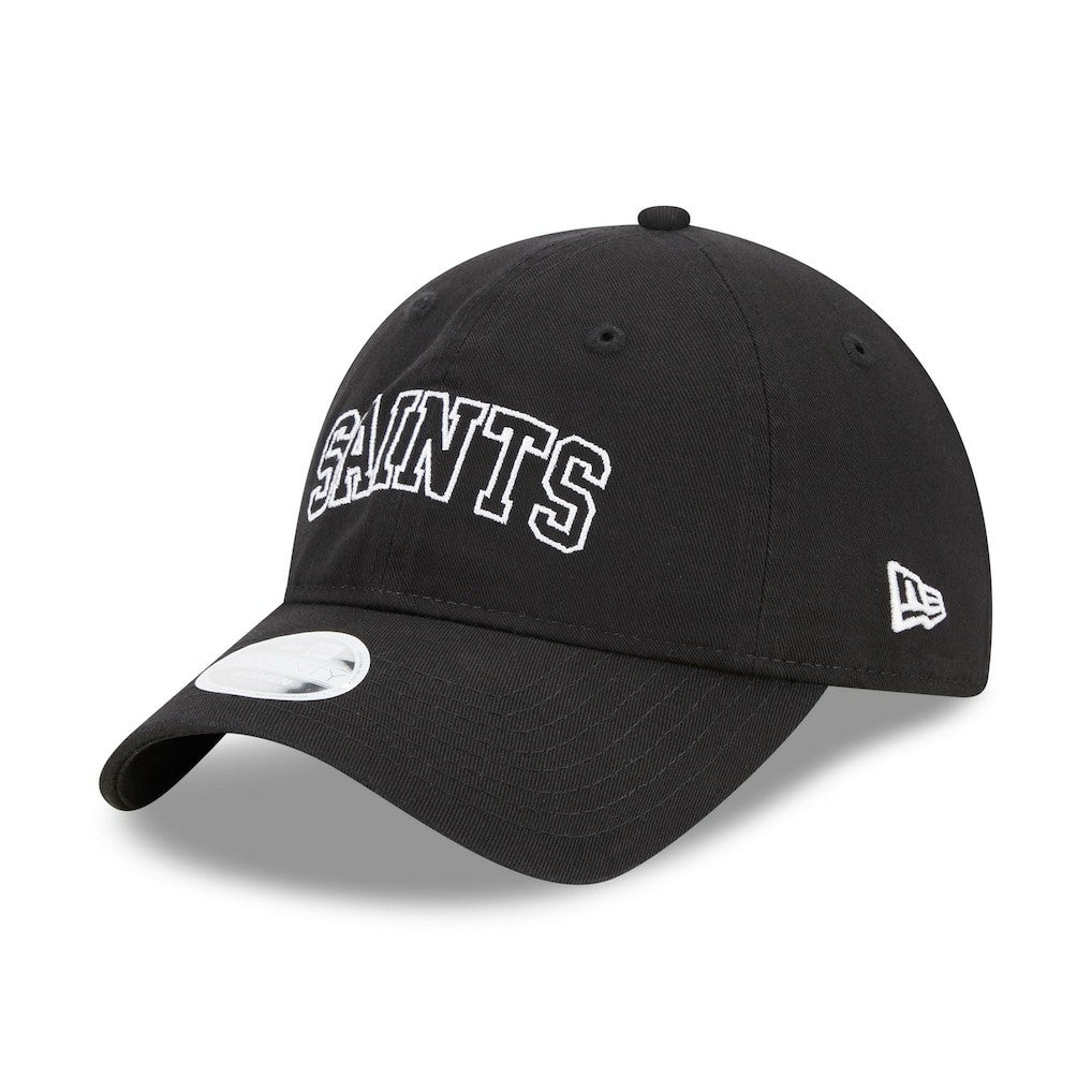 New Orleans Saints New Era Women's Collegiate 9TWENTY Adjustable Hat Black | NFL