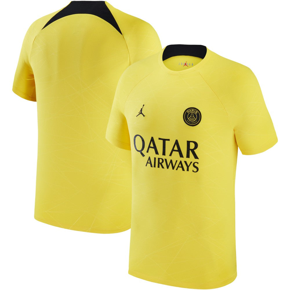 Paris Saint-Germain Jordan Brand 2022/23 Pre-Match Top Yellow | Jordan discount