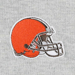 Cleveland Browns Antigua Women's Lightweight Jackpot Raglan Half-Zip Pullover Hoodie Heather Gray | NFL