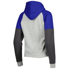 Los Angeles Rams Antigua Women's Lightweight Jackpot Raglan Half-Zip Pullover Hoodie Heather Gray | NFL