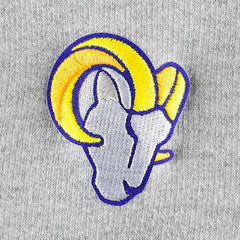 Los Angeles Rams Antigua Women's Lightweight Jackpot Raglan Half-Zip Pullover Hoodie Heather Gray | NFL
