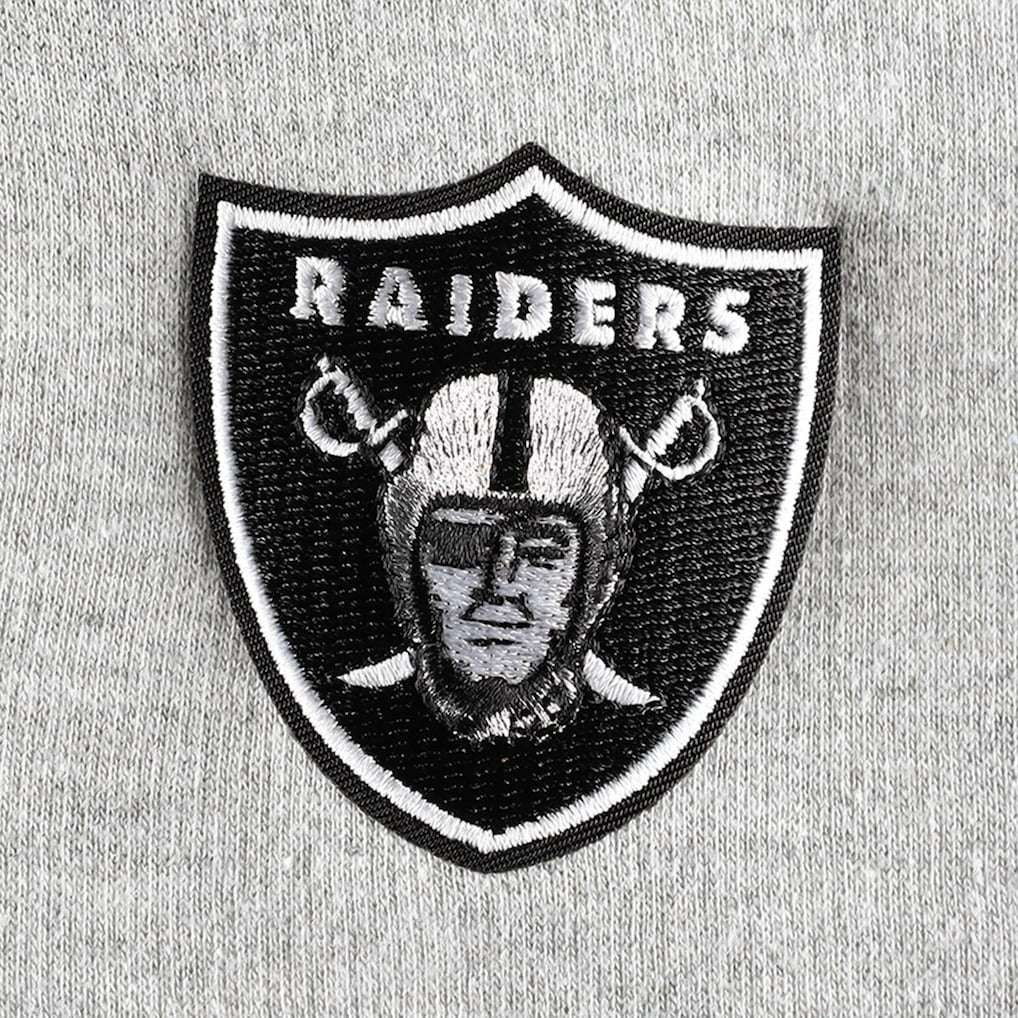 Las Vegas Raiders Antigua Women's Lightweight Jackpot Raglan Half-Zip Pullover Hoodie Heather Gray | NFL