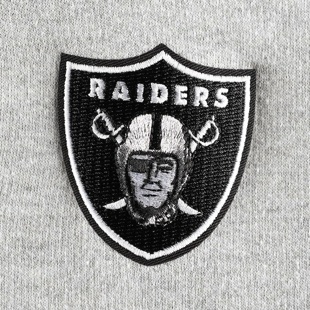 Las Vegas Raiders Antigua Women's Lightweight Jackpot Raglan Half-Zip Pullover Hoodie Heather Gray | NFL