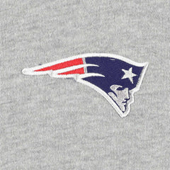 New England Patriots Big & Tall Fleece Raglan Full-Zip Hoodie Jacket Heather Gray | NFL
