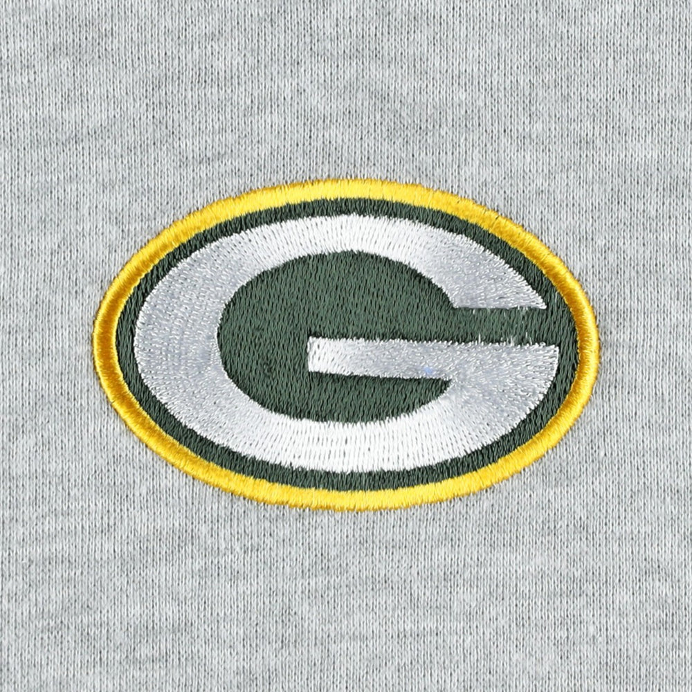 Green Bay Packers Big & Tall Fleece Raglan Full-Zip Hoodie Jacket Heather Gray | NFL