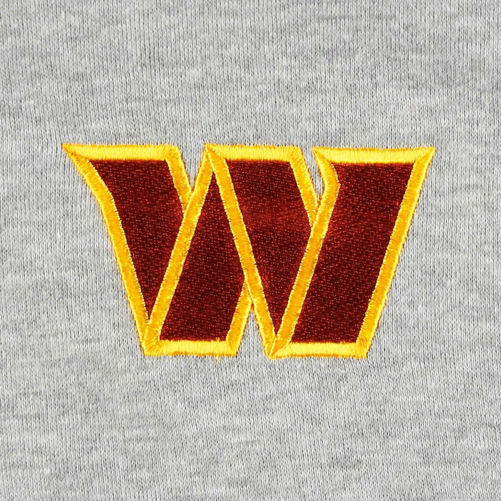 Washington Commanders Big & Tall Fleece Raglan Full-Zip Hoodie Jacket Heather Gray | NFL