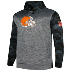 Cleveland Browns Big & Tall Camo Pullover Hoodie Heather Charcoal | Fanatics