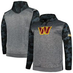 Washington Commanders Big & Tall Camo Pullover Hoodie Heather Charcoal | Fanatics