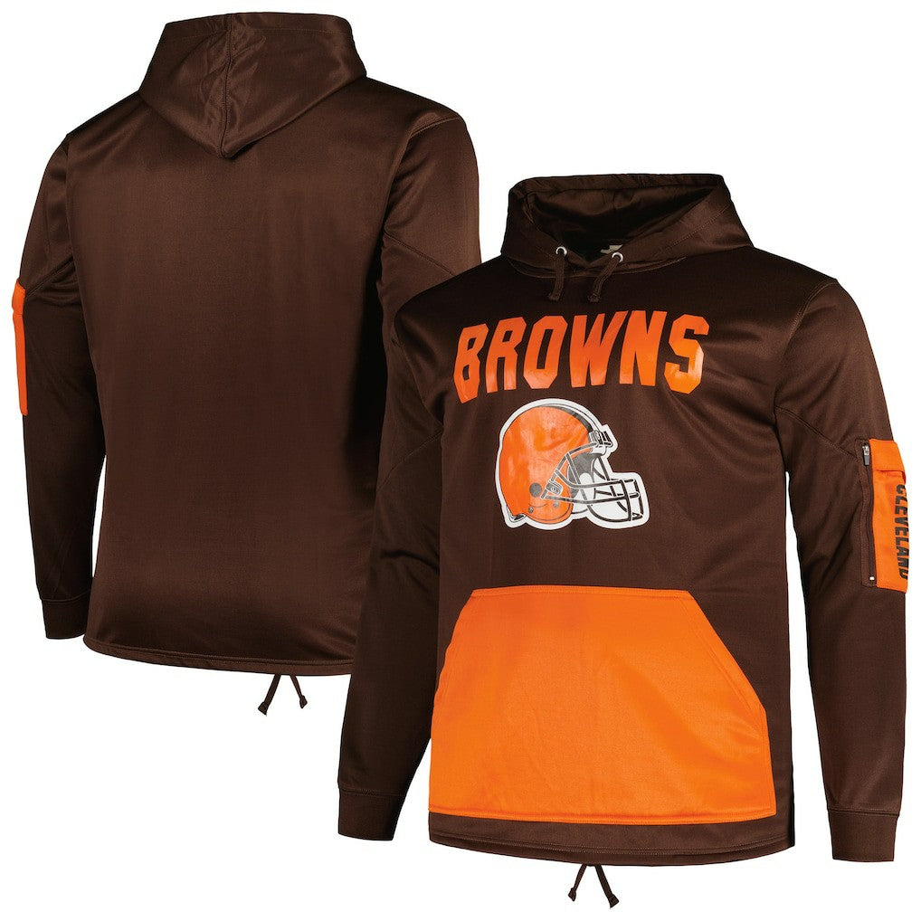 Cleveland Browns Big & Tall Pullover Hoodie Brown | Fanatics
