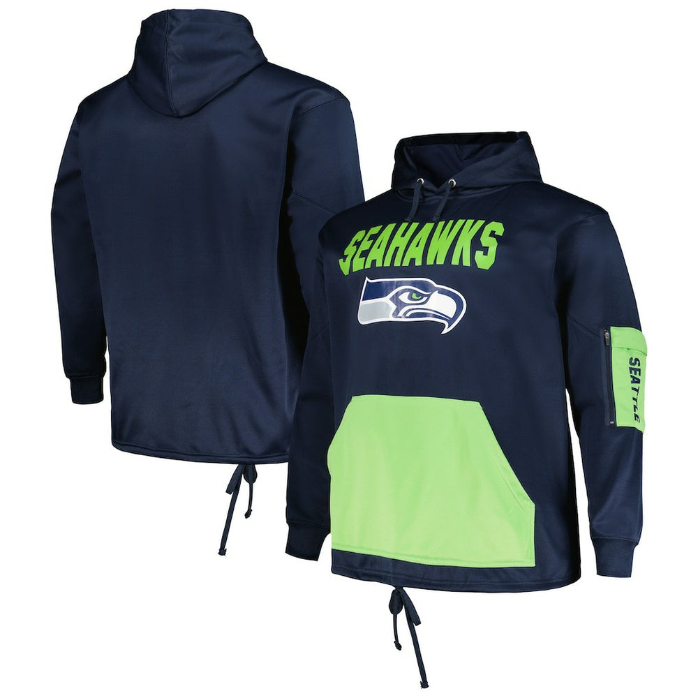 Seattle Seahawks Big & Tall Pullover Hoodie College Navy | Fanatics