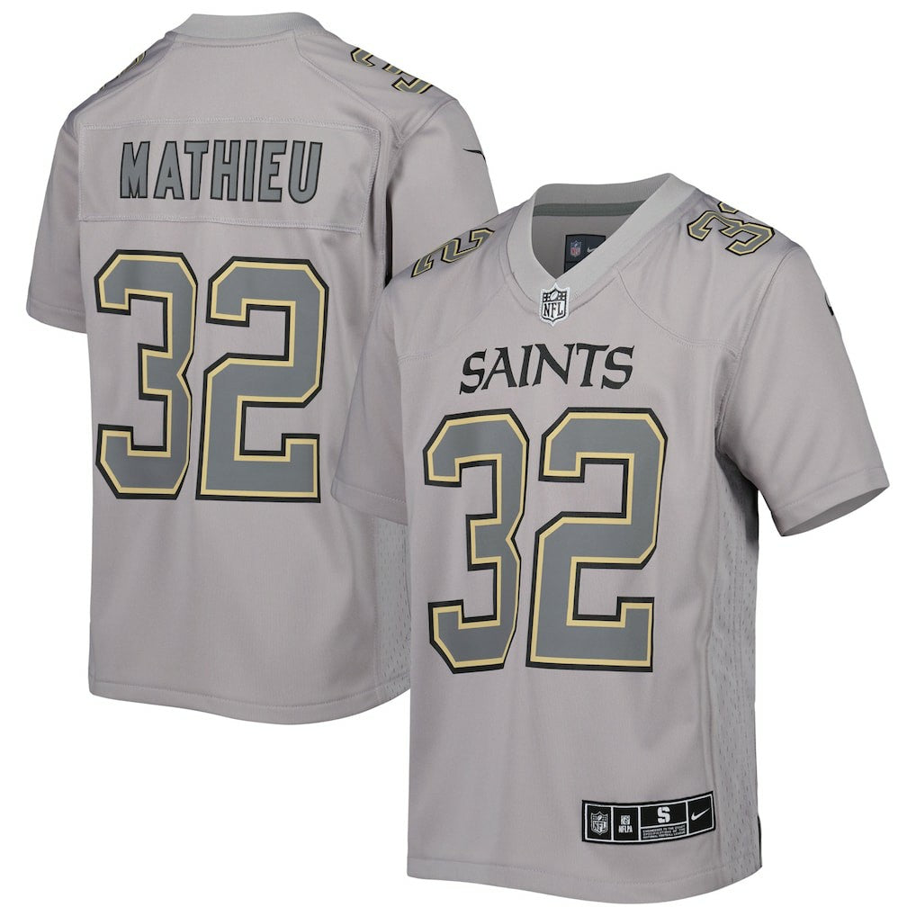 Tyrann Mathieu New Orleans Saints Youth Atmosphere Game Jersey Gray | Nike for Sale