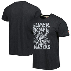 Las Vegas Raiders Homage Super Bowl Classics Tri-Blend T-Shirt Charcoal | NFL