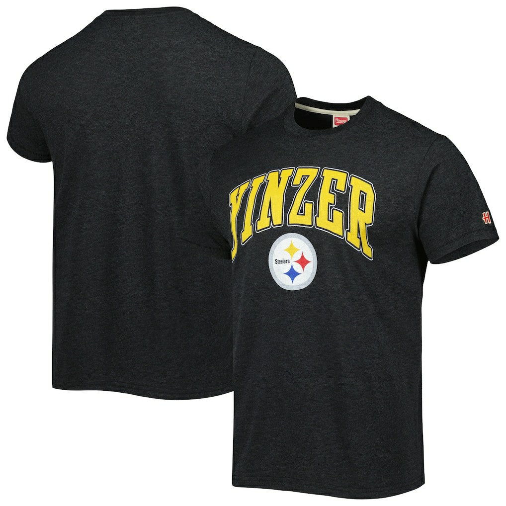 Pittsburgh Steelers Homage Hyper Local Tri-Blend T-Shirt Charcoal | NFL
