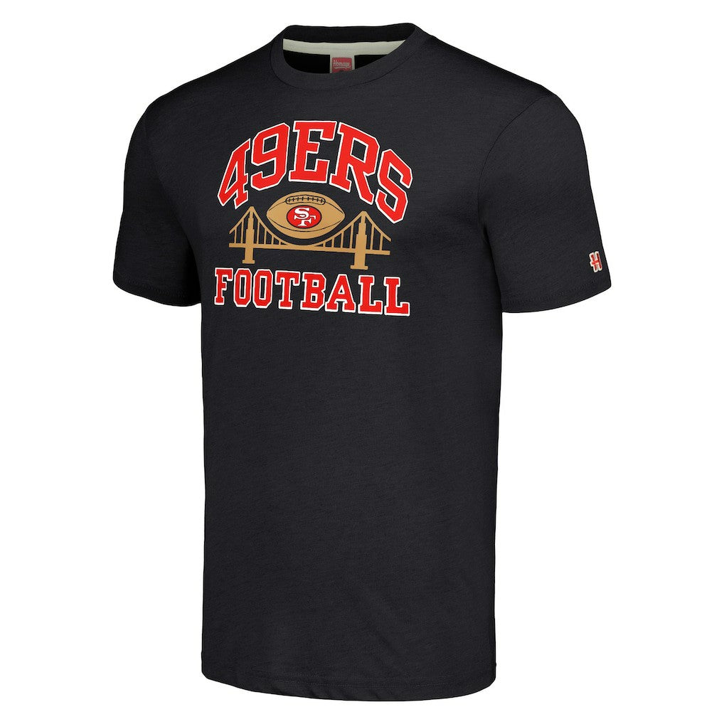 San Francisco 49ers Homage Hyper Local Tri-Blend T-Shirt Charcoal | NFL
