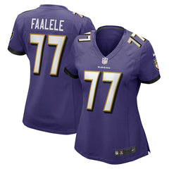 Daniel Faalele Baltimore Ravens Women's Player Game Jersey Purple | Nike for Sale
