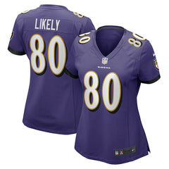 Isaiah Likely Baltimore Ravens Women's Player Game Jersey Purple | Nike for Sale