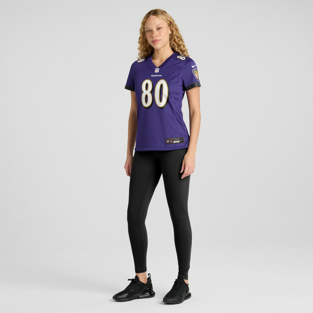 Isaiah Likely Baltimore Ravens Women's Player Game Jersey Purple | Nike for Sale
