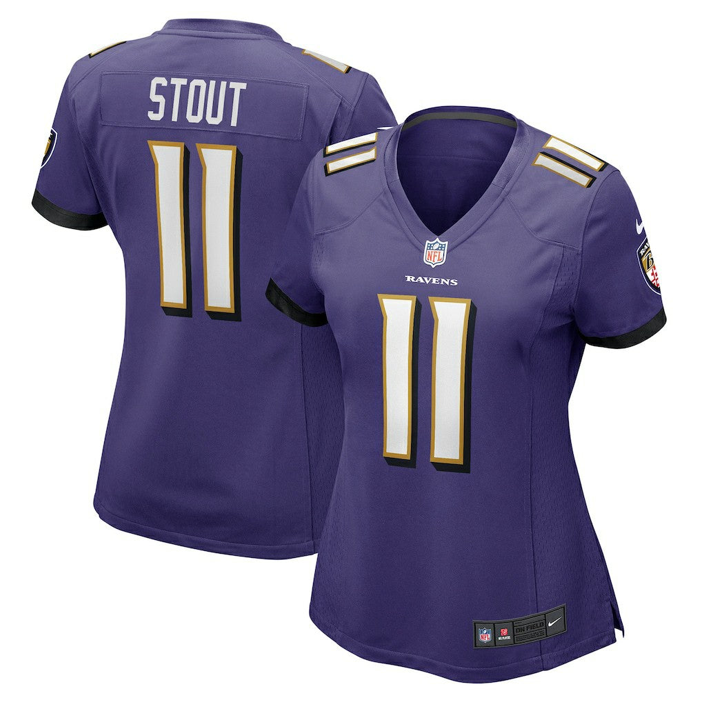 Jordan Stout Baltimore Ravens Women's Player Game Jersey Purple | Nike for Sale