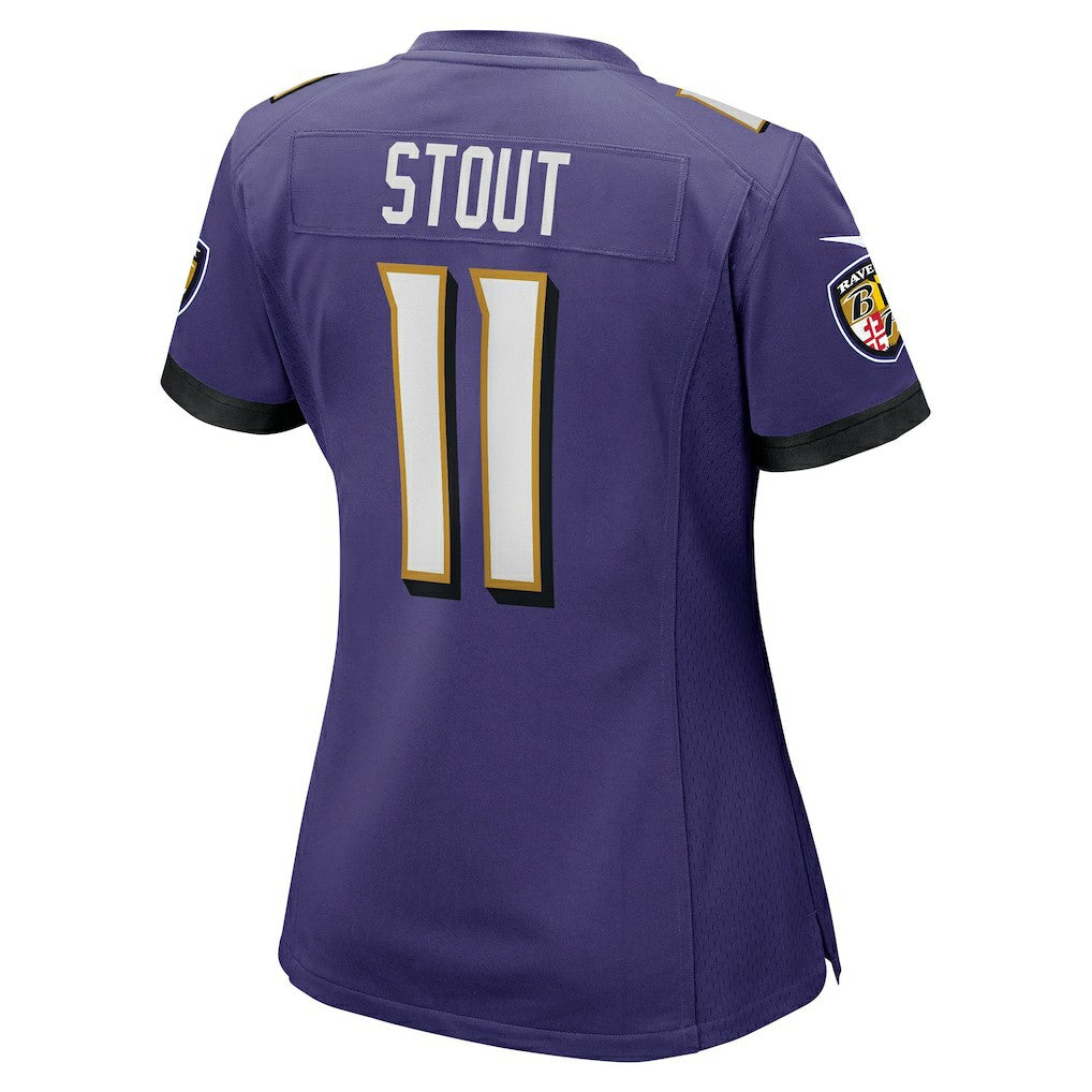 Jordan Stout Baltimore Ravens Women's Player Game Jersey Purple | Nike for Sale