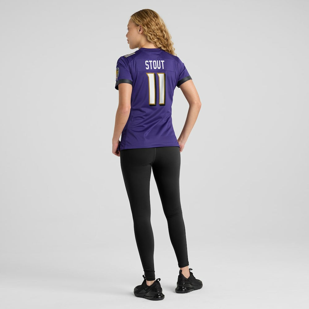 Jordan Stout Baltimore Ravens Women's Player Game Jersey Purple | Nike for Sale