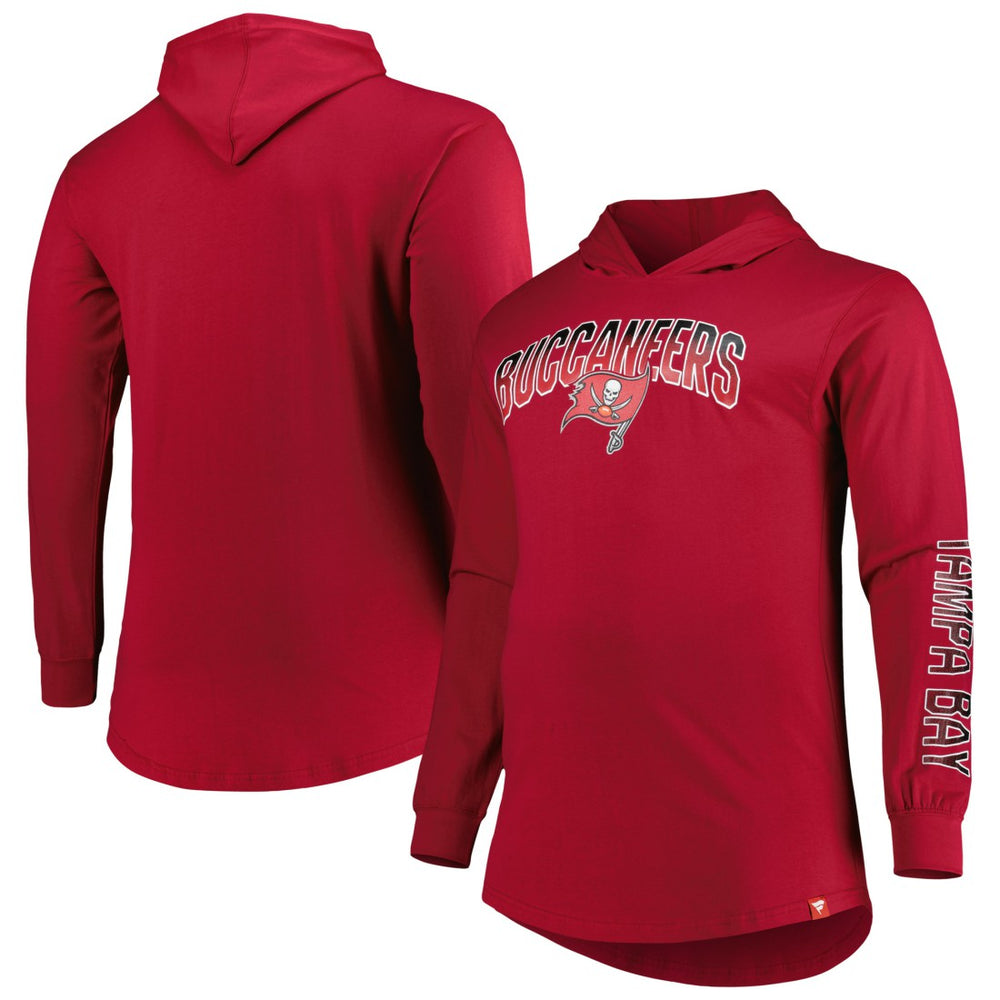 Tampa Bay Buccaneers Big & Tall Front Runner Pullover Hoodie Red | Fanatics