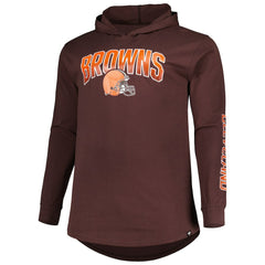 Cleveland Browns Big & Tall Front Runner Pullover Hoodie Brown | Fanatics
