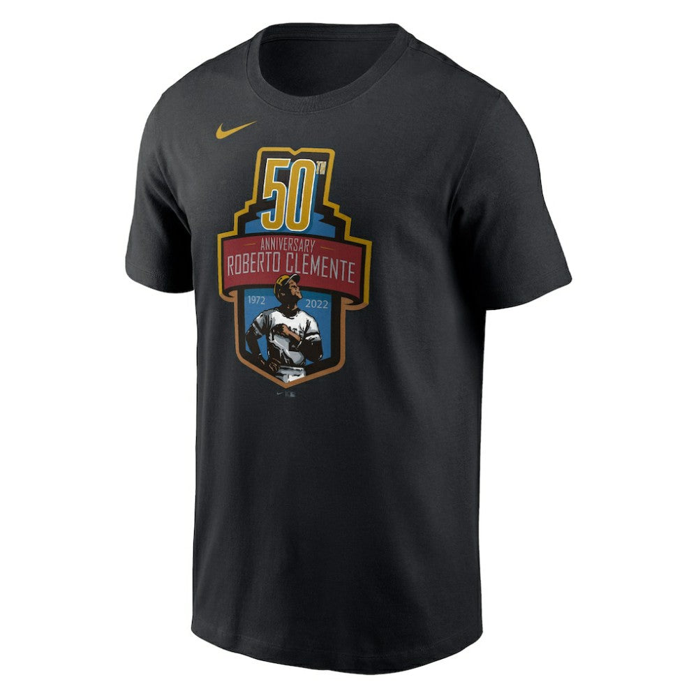 Roberto Clemente Pittsburgh Pirates Nike 50th Anniversary Commemorative T-Shirt - MLB
