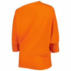 Cincinnati Bengals KIYA TOMLIN Women's Twisted Tri-Blend Asymmetrical 3/4-Dolman Sleeve Sweatshirt Orange | NFL