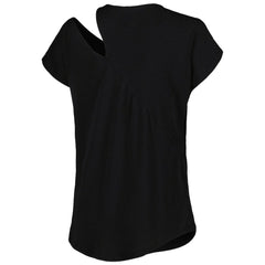 Buffalo Bills KIYA TOMLIN Women's Cut Out Tri-Blend Shirt Black | NFL