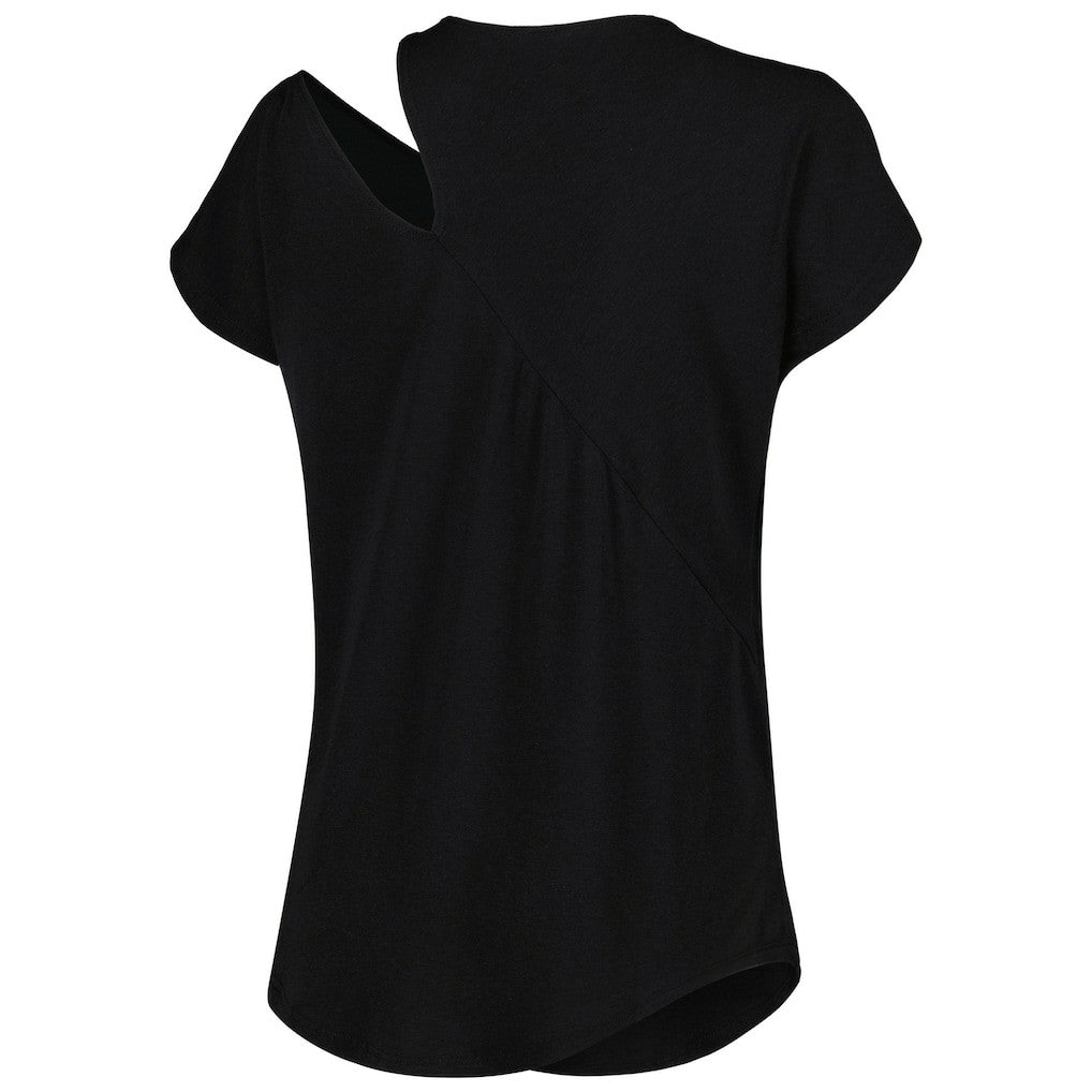 Cincinnati Bengals KIYA TOMLIN Women's Cut Out Tri-Blend Shirt Black | NFL