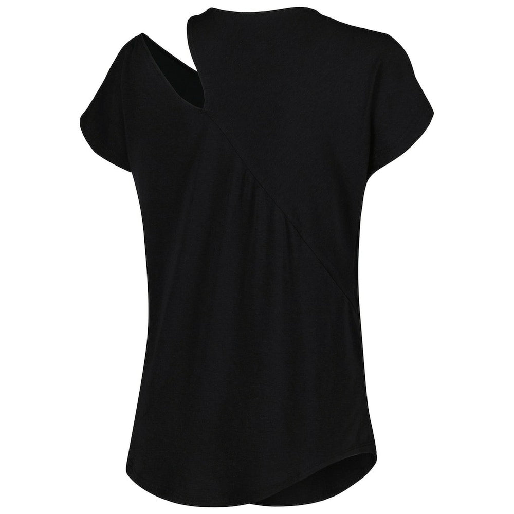Cincinnati Bengals KIYA TOMLIN Women's Cut Out Tri-Blend Shirt Black | NFL