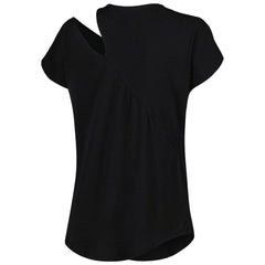 Cincinnati Bengals KIYA TOMLIN Women's Cut Out Tri-Blend Shirt Black | NFL