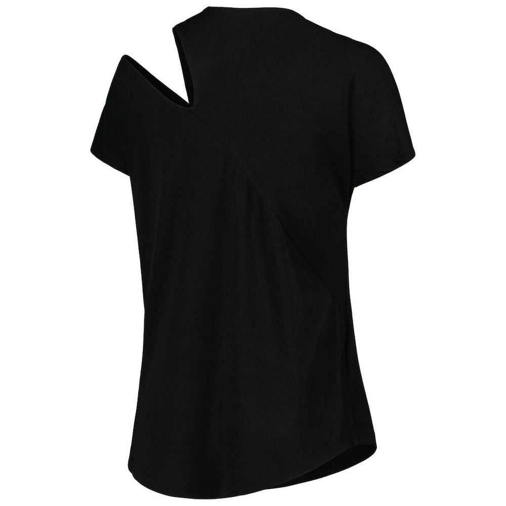 Cleveland Browns KIYA TOMLIN Women's Cut Out Tri-Blend Shirt Black | NFL