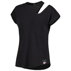 Kansas City Chiefs KIYA TOMLIN Women's Cut Out Tri-Blend Shirt Black | NFL