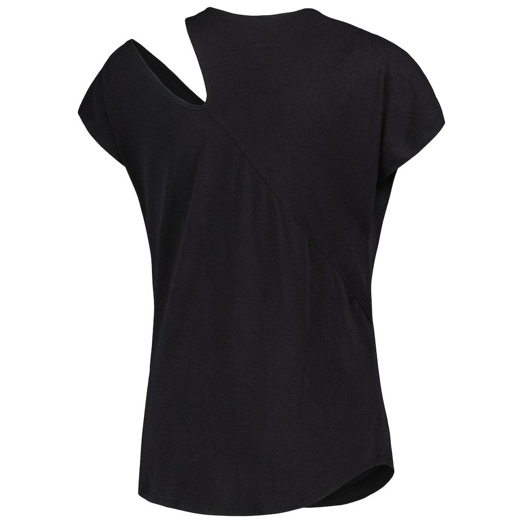 Kansas City Chiefs KIYA TOMLIN Women's Cut Out Tri-Blend Shirt Black | NFL