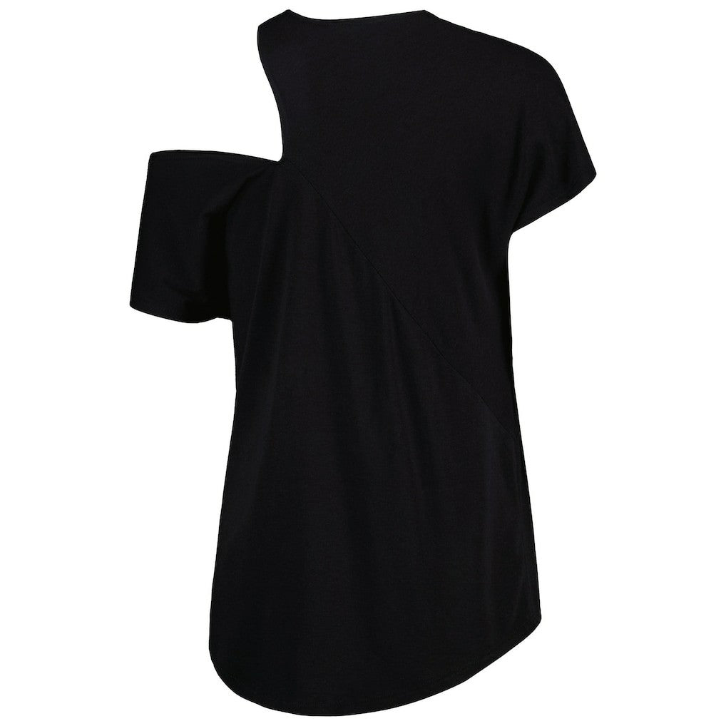Philadelphia Eagles KIYA TOMLIN Women's Cut Out Tri-Blend Shirt Black | NFL