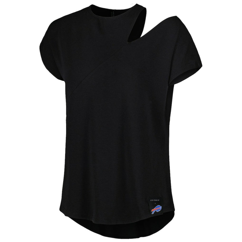 Pittsburgh Steelers KIYA TOMLIN Women's Cut Out Tri-Blend Shirt Black | NFL