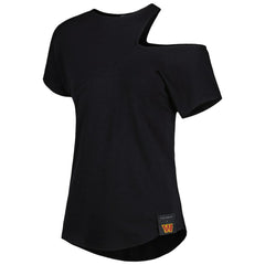 Washington Commanders KIYA TOMLIN Women's Cut Out Tri-Blend Shirt Black | NFL