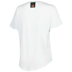 Cincinnati Bengals KIYA TOMLIN Women's V-Neck T-Shirt White | NFL