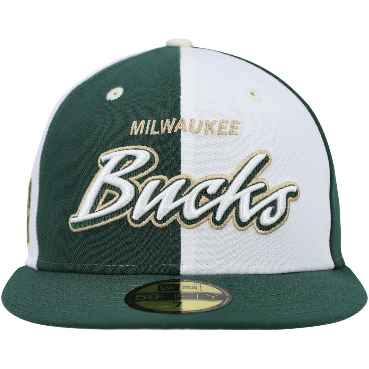 Script Pinwheel 59FIFTY Fitted Hat Hunter Green/White - NBA