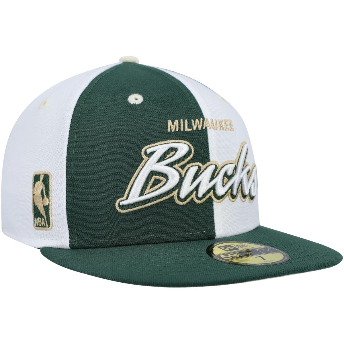 Script Pinwheel 59FIFTY Fitted Hat Hunter Green/White - NBA