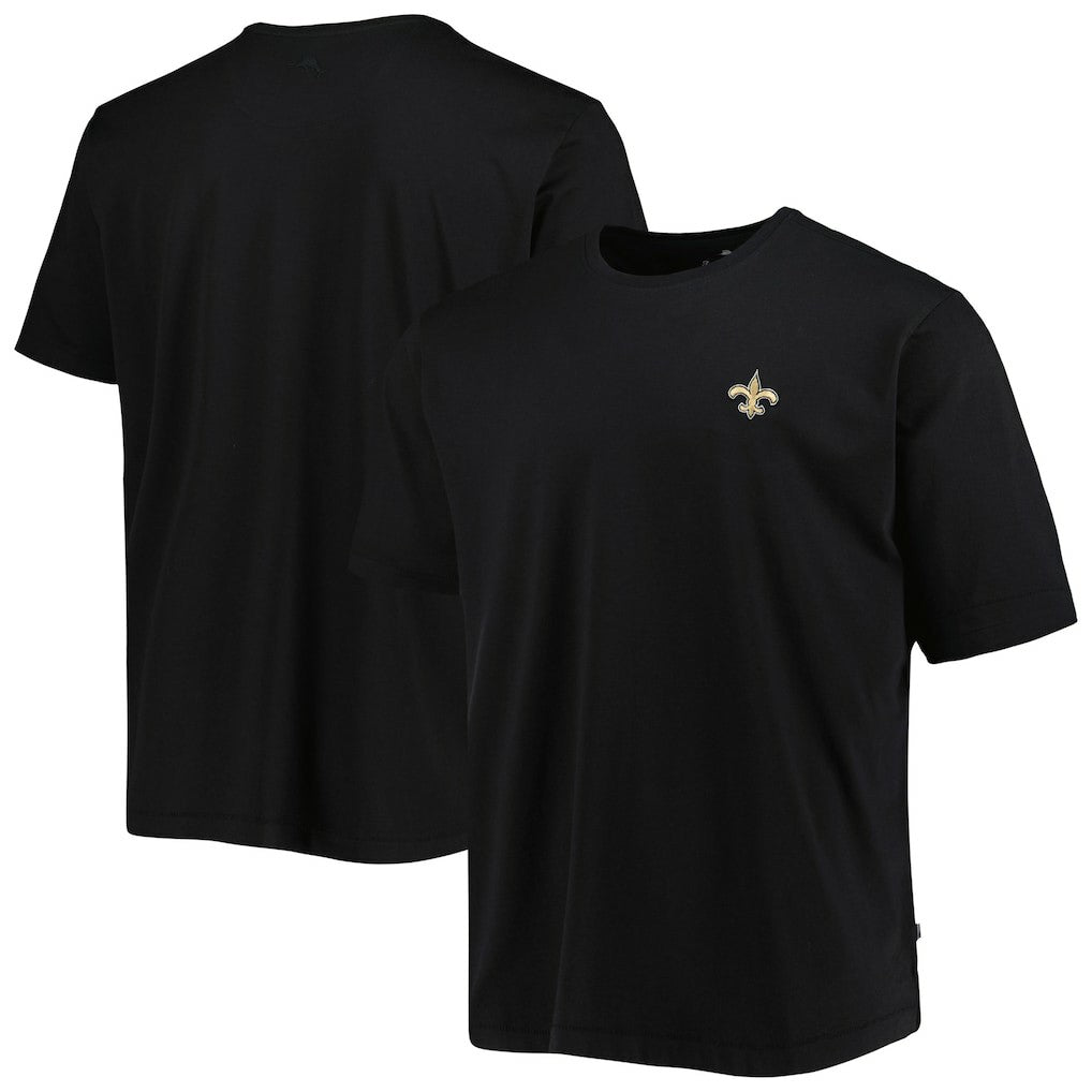 New Orleans Saints Bali Skyline T-Shirt Black | Tommy Bahama